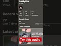 Try this audio