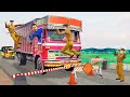 लालची ट्रक ड्राइवर Lalchi Truck Driver and Police Must Watch New  Comedy Video Hindi Kahaniya 2021