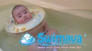 Swimava（スイマーバ）を使った赤ちゃんの入浴の様子