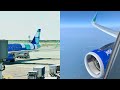 FLYING JetBlue&#39;s BRAND NEW LIVERY Airbus A321-231 – Stunning Landing New York JFK – N982JB