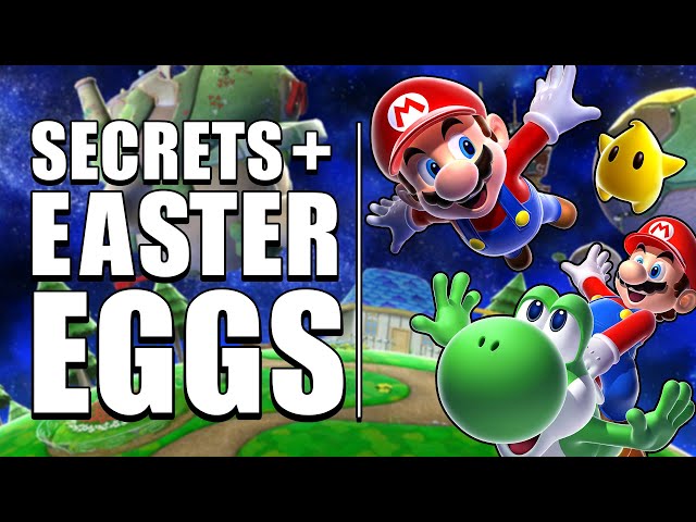 Super Mario Galaxy 1 & 2 Easter Eggs! class=