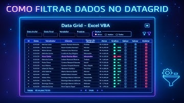 Como filtrar dados no DataGrid do Excel VBA | Tutorial completo