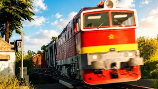Broken Czech Level Crossing! Freight Train Passes at Full Speed | Train Sim World 6