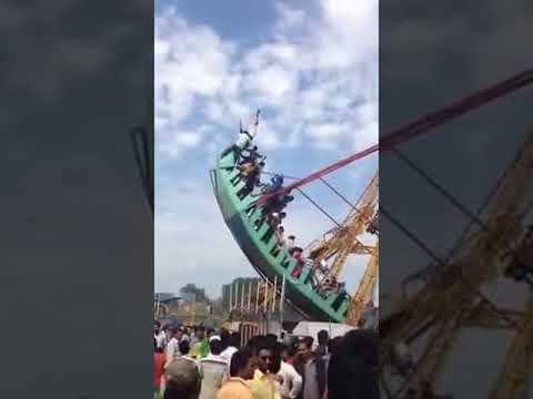 A Big Accident in a LOCAL Mela JHULA   OH MY GOD