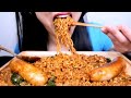 ASMR Spicy Noodles with Cheese Sausage Eating, Mukbang @SASASMR