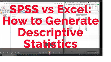 Comparing SPSS and Excel Descriptive Statistics