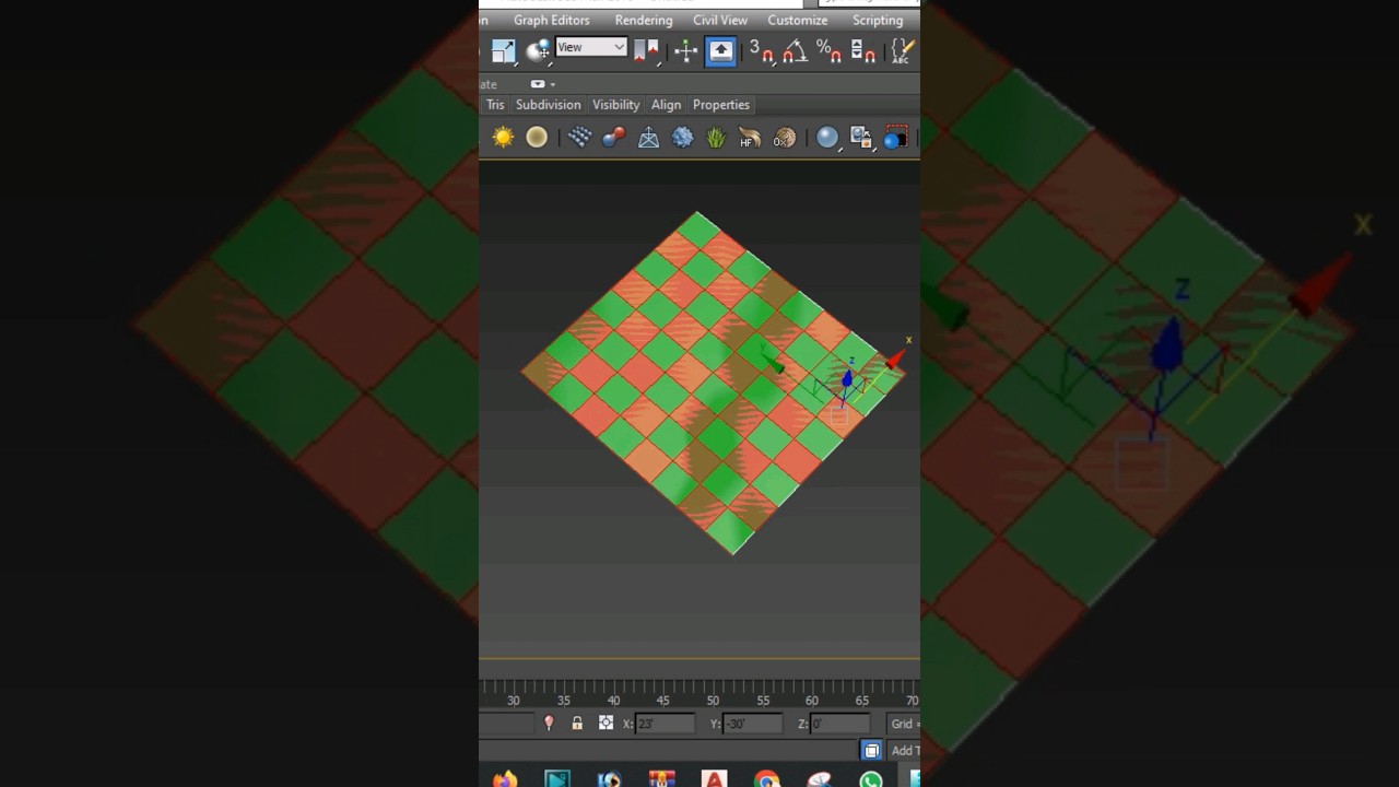 Checker Pattern Selection In 3ds Max 