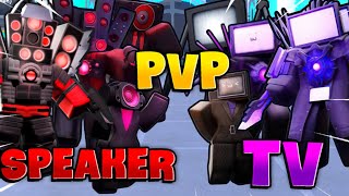 PVP TEAM TV VS TEAM SPEAKER Trong Skibidi Tower Defense Roblox