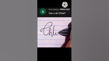 Chloe in cursive
