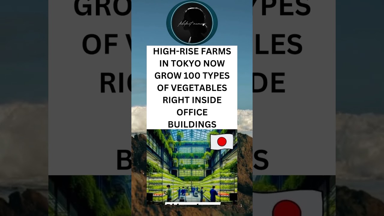 HIGH-RISE FARMS IN TOKYO NOW GROW 100 TYPES OF VEGETABLES RIGHT INSIDE OFFICE BUILDINGS.
