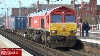 The M.o.d Express With 66118 At Wigan - 05Th February 2020