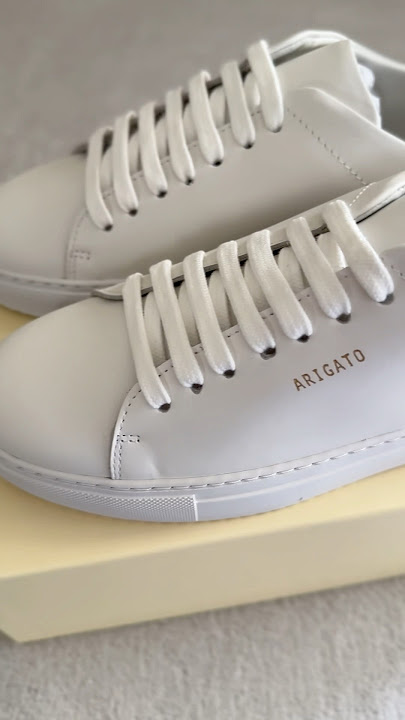 👟Unboxing: Axel Arigato Clean 90 Sneakers White & Light Pink #axelarigato #sneakers #unboxing #👟