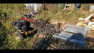 Log splitter with DIY log lift