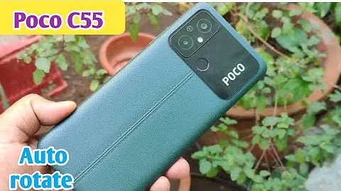 Auto Rotate Screen In POCO C55,Rotate Screen Setting In POCO C55,How To Rotate Screen In POCO