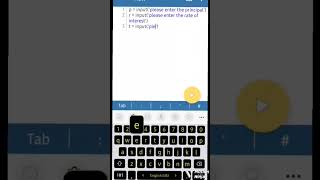 Simple interest calculator using python | #python #coding #java #programming #shorts #c++