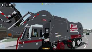 Athens Services Autocar ACX Heil Freedom w/curotto can on heavy yard waste (Part 1) (1163)
