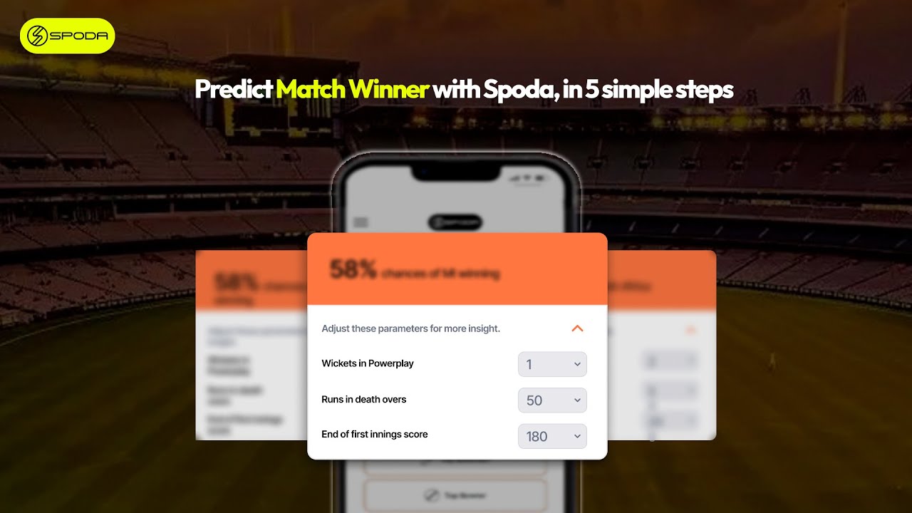 Predict the match winner of LSG vs MI, in 5 Simple steps using SPODA!