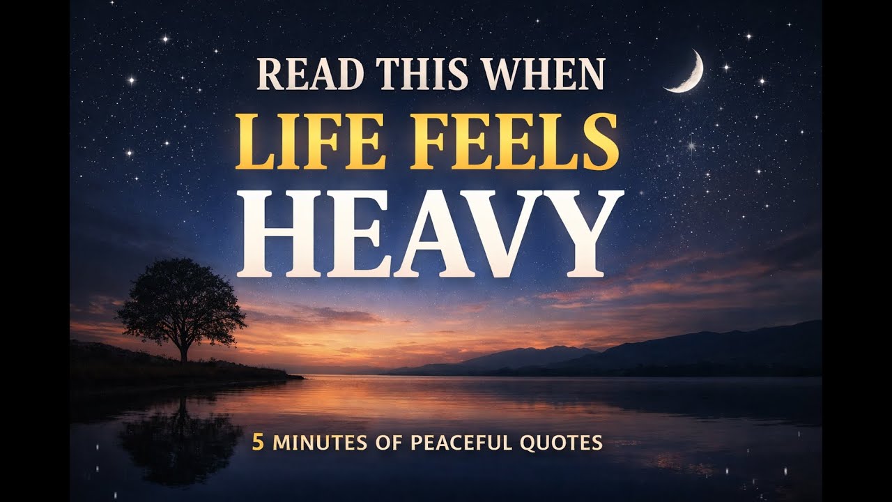 5 MINUTES OF PEACE | READ THIS WHEN LIFE FEELS HEAVY