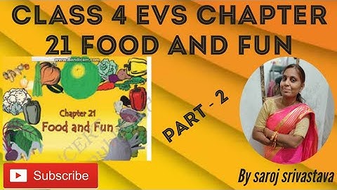 Class 4 EVS chapter - 21 " Food and Fun " Explanation video Part 2