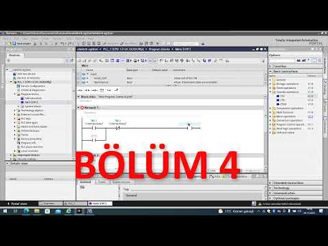 Tia portal program kullanılması Siemens PLC eğitimi BÖLÜM 4