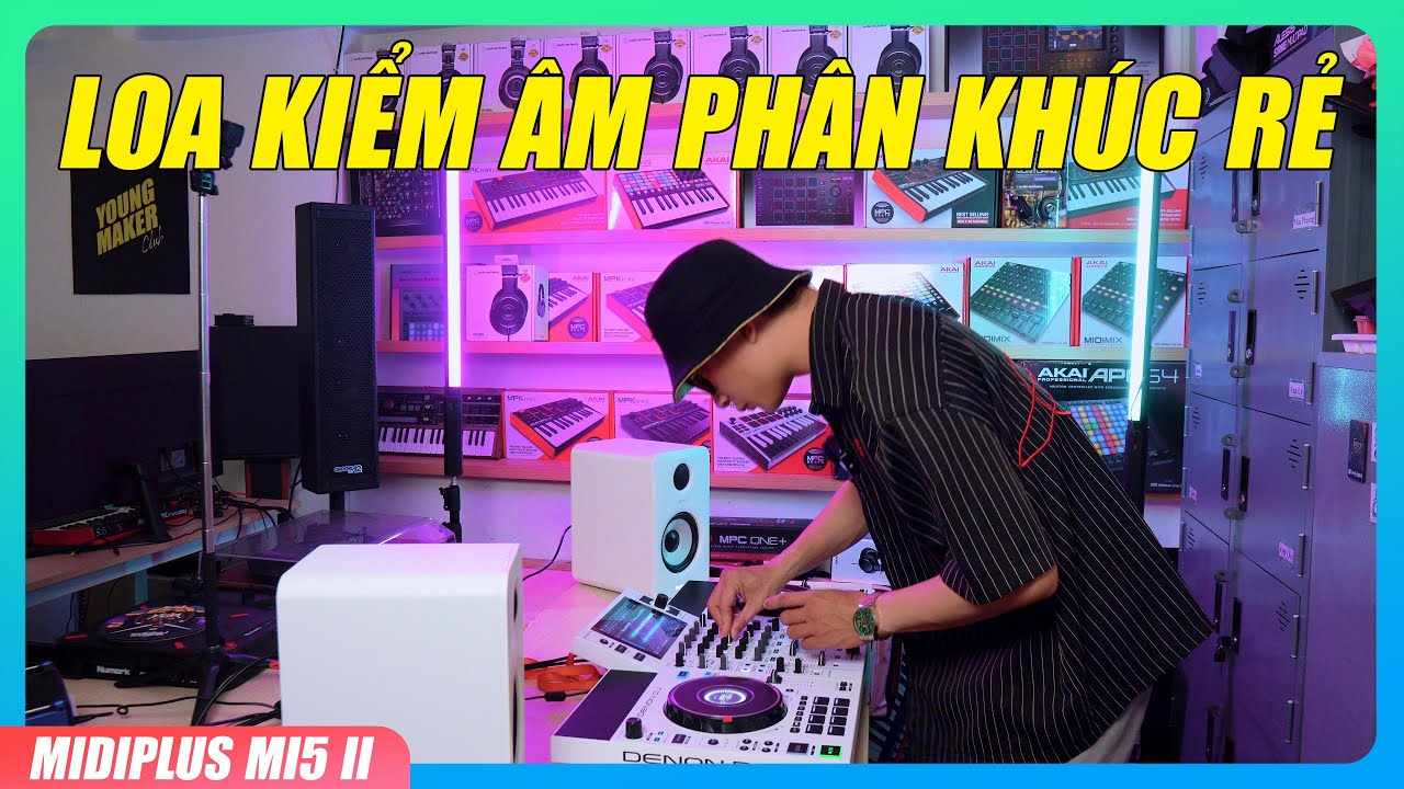 Unbox cặp loa MIDIPLUS MI5 V2 Trắng | Loa kiểm âm/Bluetooth trong tầm giá