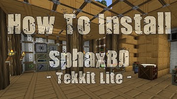 How To Install SphaxBD Texture Pack In Tekkit Lite!