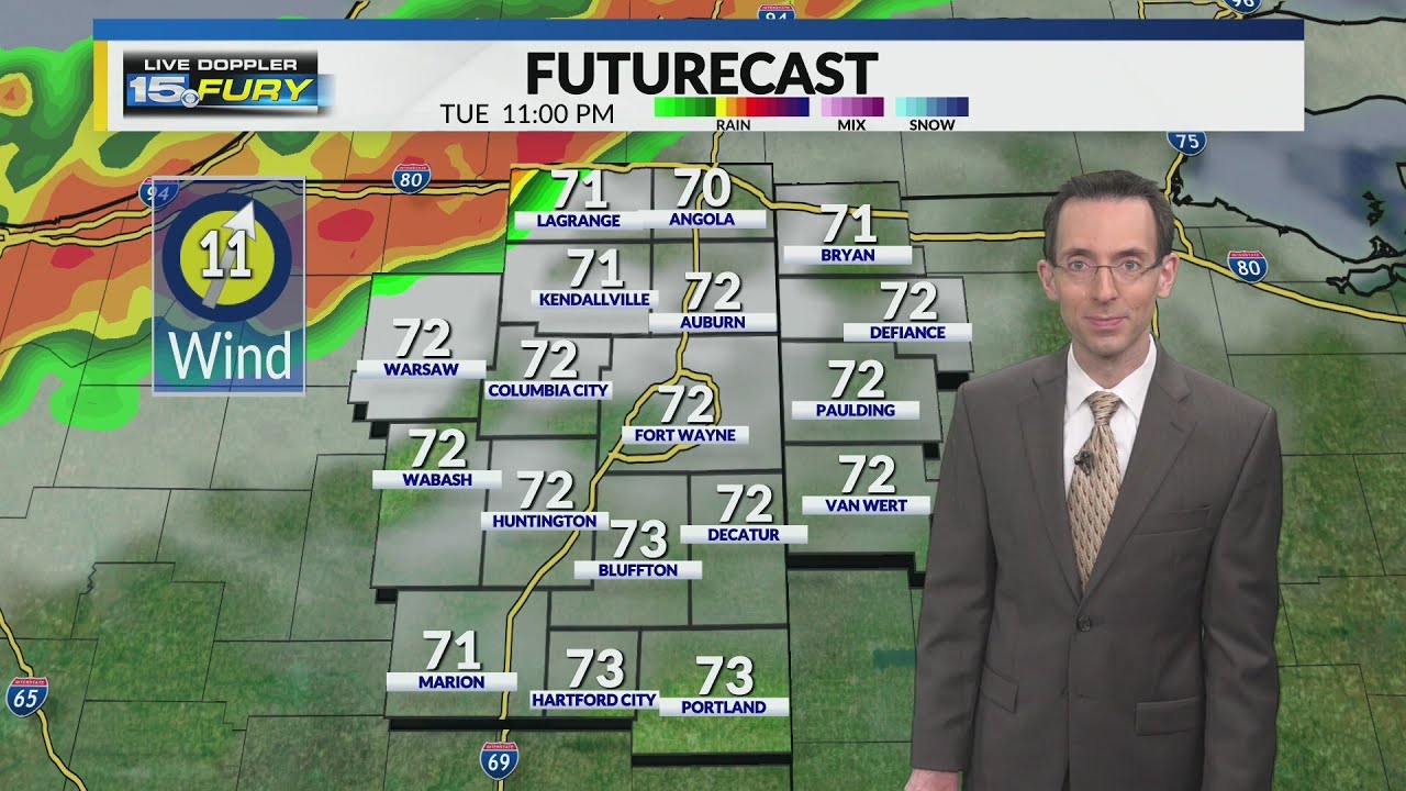 More strong and severe storms possible late tonight - YouTube
