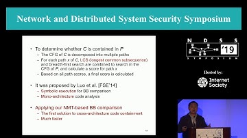 NDSS 2019 Neural Machine Translation Inspired Binary Code Similarity Comparison