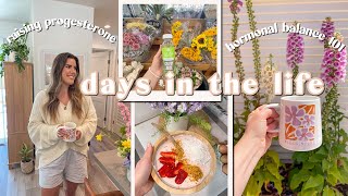 DAYS IN THE LIFE! | how I raised my progesterone + healthy daily habits + grocery shop with me!