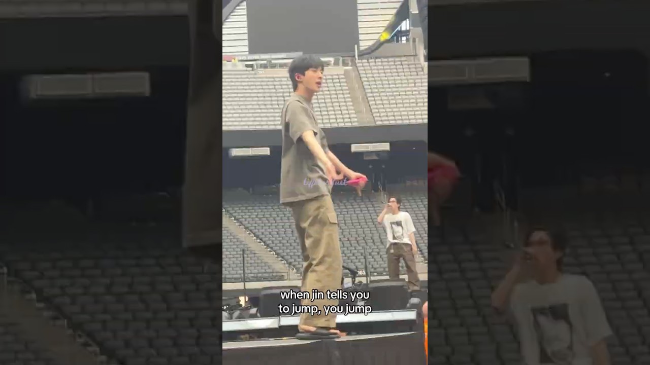 whatever you want jin, you can have it all 🫡 | LV D1 soundcheck