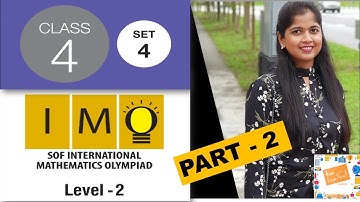 IMO Class 4 Level 2 (Set 4) - 2019 question paper with answers -  Tough Questions -Part 2