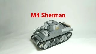 LEGO инструкция на средний американский танк М4 Sherman