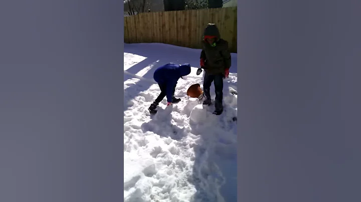 A snow castle