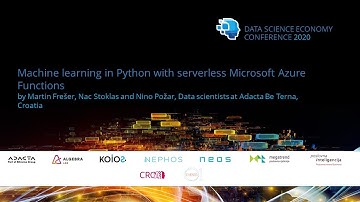 WORKSHOP Machine learning in Python with serverless Microsoft Azure Functions - DSE 2020 conference