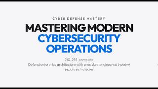 CCNA Cyber Ops SECOPS 210-255 | Master Incident Response, Threat Analysis, and Security Operations CCNA Cyber Ops SECOPS 210-255 | Master Incident Response, Threat Analysis, and Security Operations