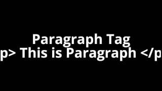 html5 tutorial - html paragraph tag/ how to write paragraph in webpage