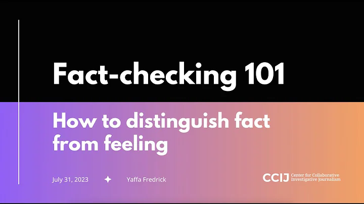 Fact-checking 101: How to distinguish fact from feeling