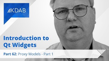 Introduction to Qt Widgets (Part 62) - Proxy Models (Part 1)