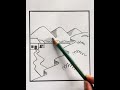 How to Draw a Beautiful Landscape Scenery for Beginners