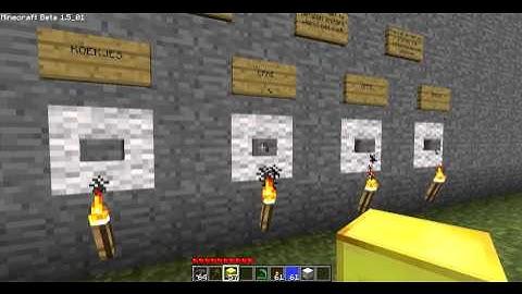 Minecraft Vending Machine using Piston Mod