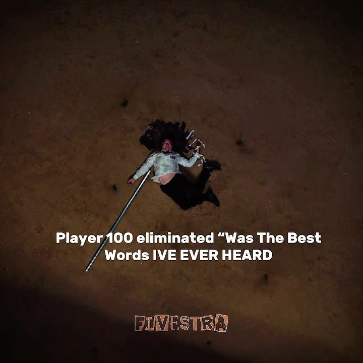 Player 100 Death Pose😂❤️ |squid Game Season 3|