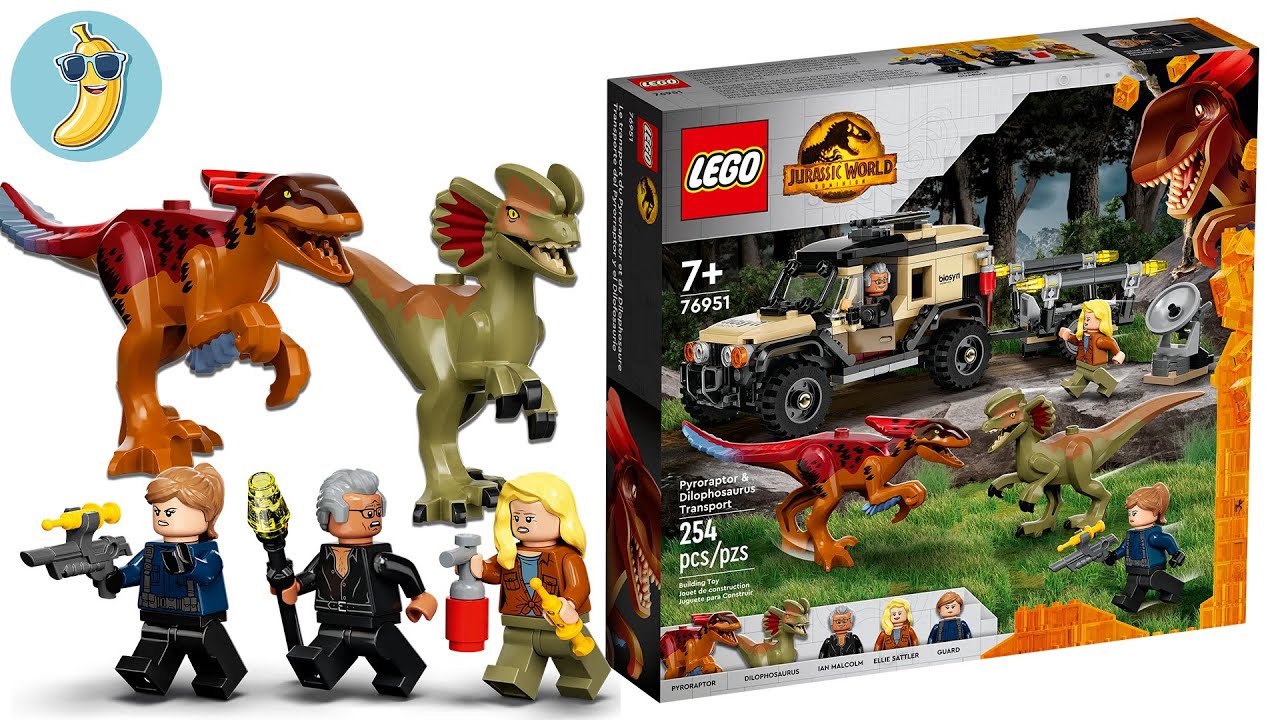 EPIC Speed Build: LEGO 76951 Pyroraptor and Dilophosaurus