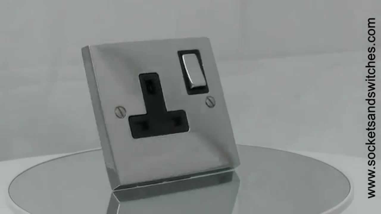 Edwardian Elite Polished Chrome Sockets & Switches