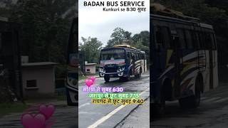 #badan #bus #services सुबह 8:15 बजे #kunkuri to #raigarh #sariya #ytshorts #rath