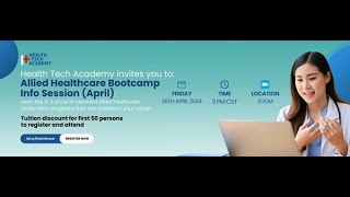 Replay: Allied Healthcare Bootcamp Info April (Webinar)