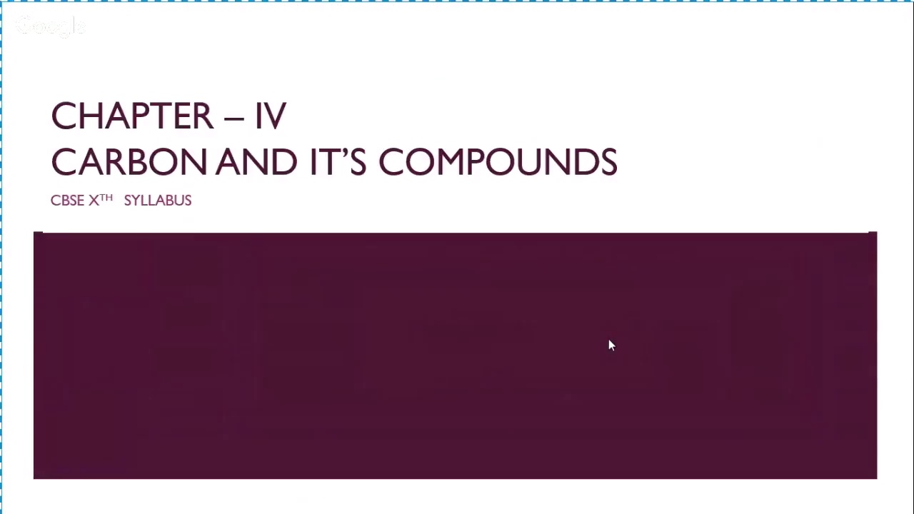 Crash Course Grade X Chemistry: Chapter 4: Carbon and it's compounds