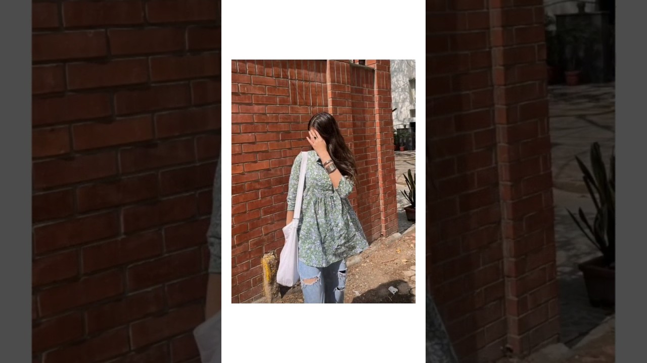 photo poses with short kurti 🤍🌸💕🦄 