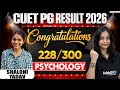 CUET PG 2026 Psychology | Topper’s Talk 228/300 | Shaloni Yadav