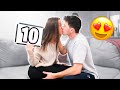 Testing The 10 HOTTEST KISSES On My WIFE!