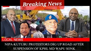 MAIN ROAD LINK TO LNG & HELA PROVINCE  IS CUT OFF BLOCKED BY LOCALS.